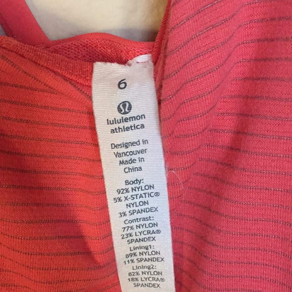 Lululemon Wild tank size 6 in atomic coral - Picture 6 of 6